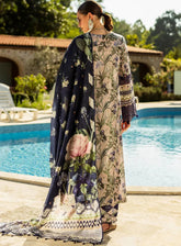 Elaf Embroidered Chikankari Lawn Suits Unstitched 3 Piece - EF25CL ELK-08B AZZURRO